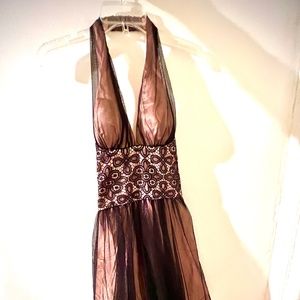 Head Turner Halter-Neck Lace Dress